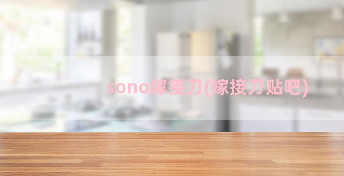 sono嫁接刀(嫁接刀贴吧)