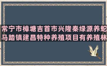 常宁市樟塘吉首市兴隆秦绿源养蛇马踏镇建昌特种养殖项目有养殖林蛙吗(常宁市板桥镇樟塘学校)