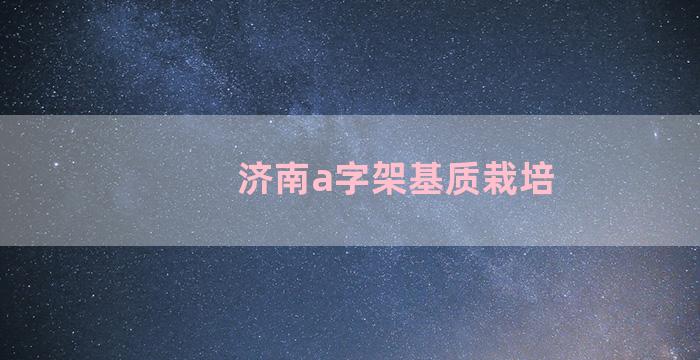 济南a字架基质栽培